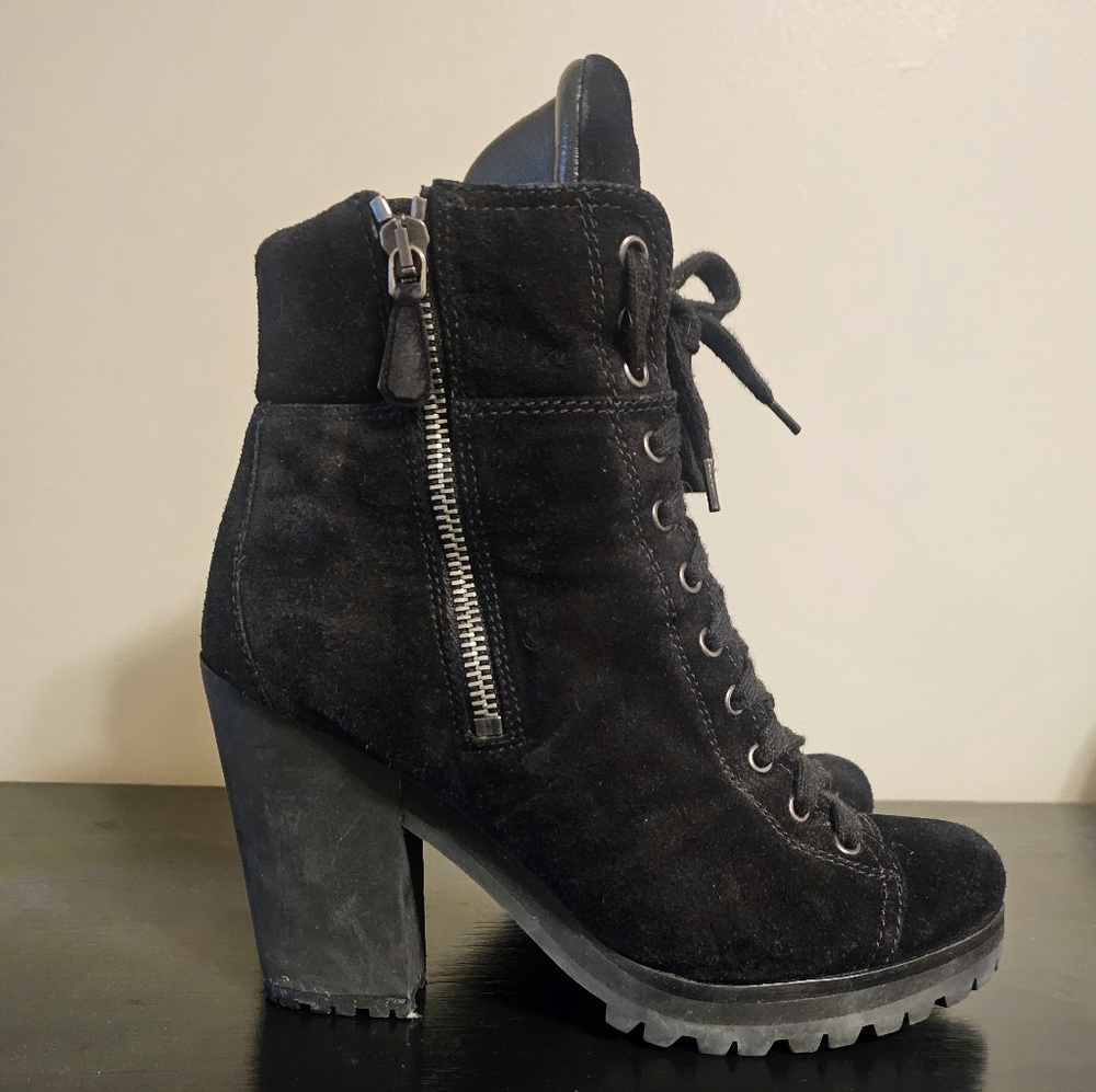 Prada Lace Up Boots